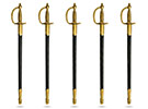 1840 Army NCO Officer Swords 5 Pack