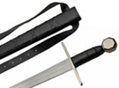 Blunt Agincourt medieval stage combat sword with rounded tip