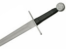 Blunt medieval knight reenactment sword with rounded tip