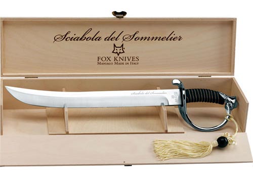 Italian Sommelier Saber with Presentation Crate
